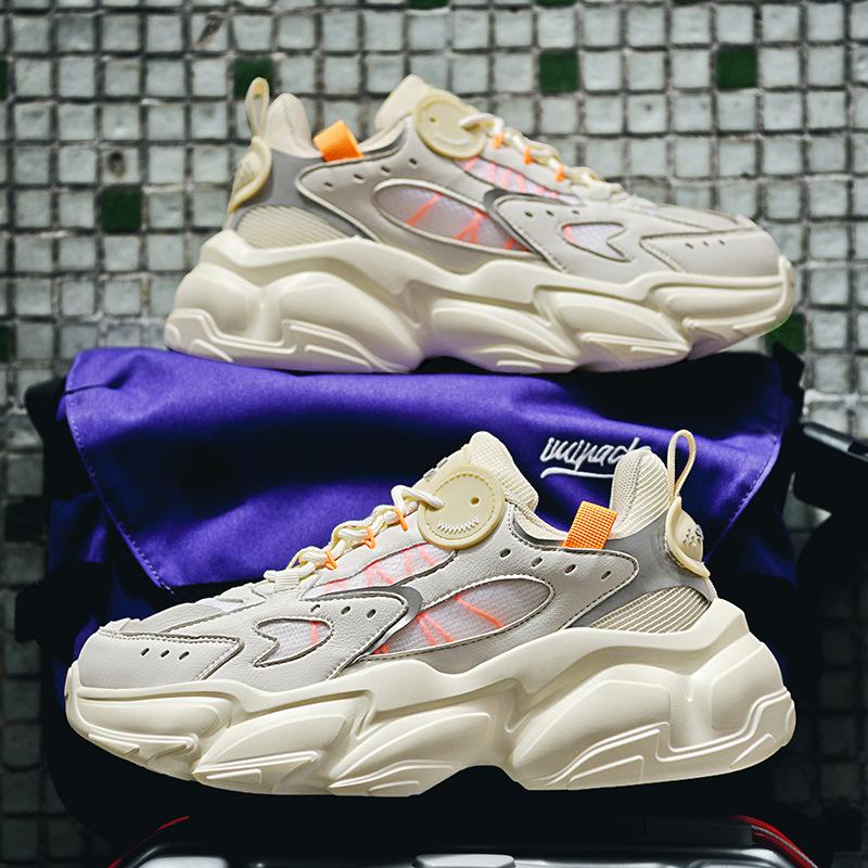 Fashion Spring 2024 New Versatile Thick Sole Inner Elevated Sports Shoes for Couples Dad Shoes for Men