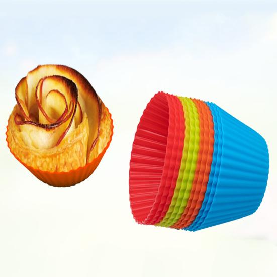 6/12/24 шт. Формы для кексов, термостойкие, инструменты для украшения торта, простые, простые, круглые формы для торта, полезные, не выцветающие, простые