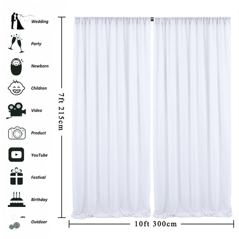 1 шт./2 шт. эластичная шифоновая уличная драпировка для свадебного украшения, сценический фон, ткань, марлевая занавеска
