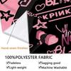 Blackpink Custom Name Wall Tapestry Aesthetic Wall Hanging Printed Fabric Blanket Decorative Tapestries for Bedroom Living Room Home Decor