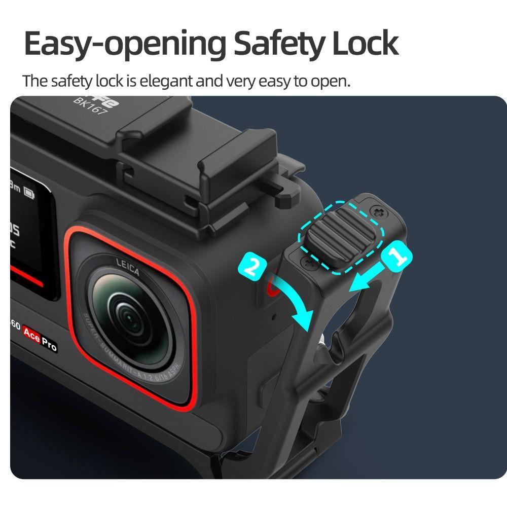 2 in1 Detachable Camera Handle Grip for Insta360 Ace Pro 2/Ace Pro Action Camera Accessories