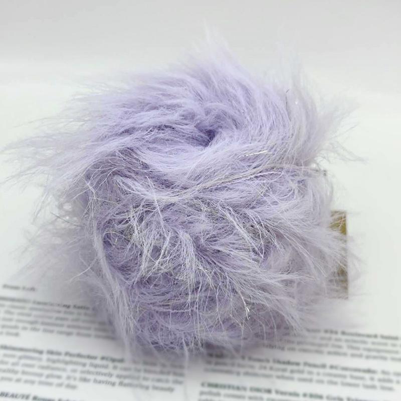 100 г/рулон DIY Crafting Искусственный мех норки Вязание крючком DIY Crafting Shining