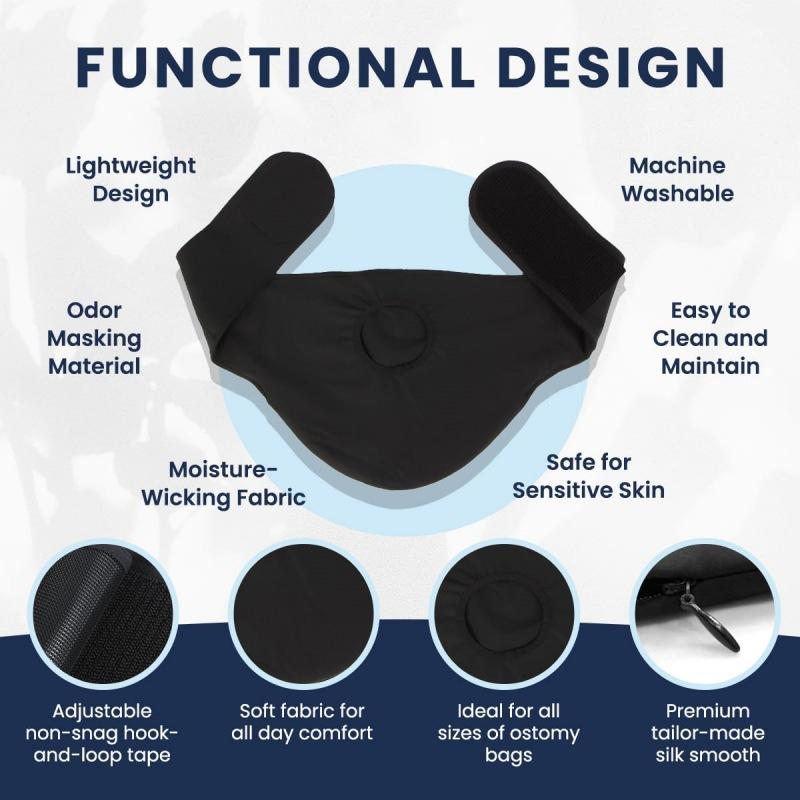Ostomy Belt Cover Shield Protector Universal Stoma Guard Pouch Cover Support Wrap