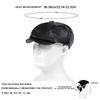 Spring Autumn Hats for Women Solid Plain Octagonal Newsboy Cap Men Ladies Casual Pu Leather Hat Winter Beret Women Painter Caps
