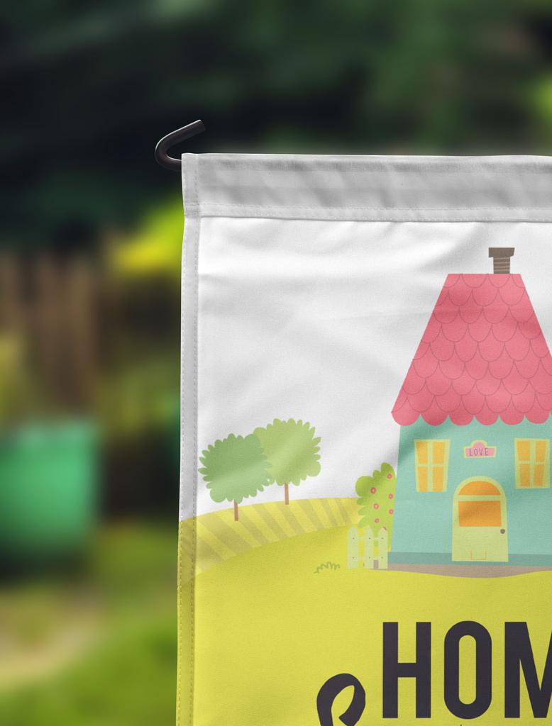 Printtoo Tan Home Sweet Home Garden Summer 12.5""x18"" Двусторонние флаги Флаг для кемпинга