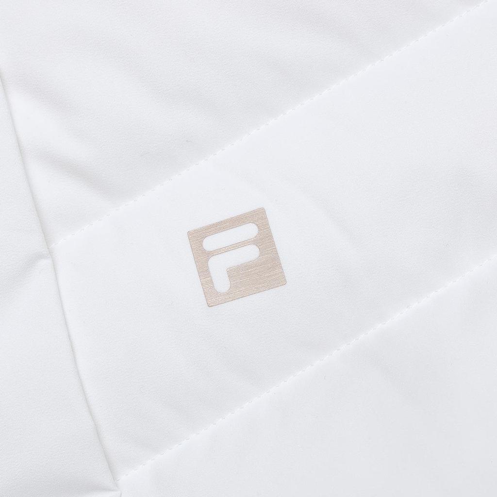 Fila Official 2023 Winter New Long Down Jacket Basic Fitness Sports Hoodie Women Outerwear Jade-White A11W341909FWT