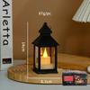 Portable LED Candle Lamps Camping Horse Tent  Lanterns Outdoor Garden Desk Holiday Atmosphere Retro Night Light Decorative Lamps
