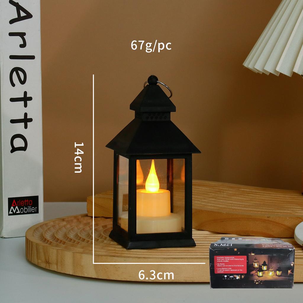 Portable LED Candle Lamps Camping Horse Tent Lanterns Outdoor Garden Desk Holiday Atmosphere Retro Night Light Decorative Lamps