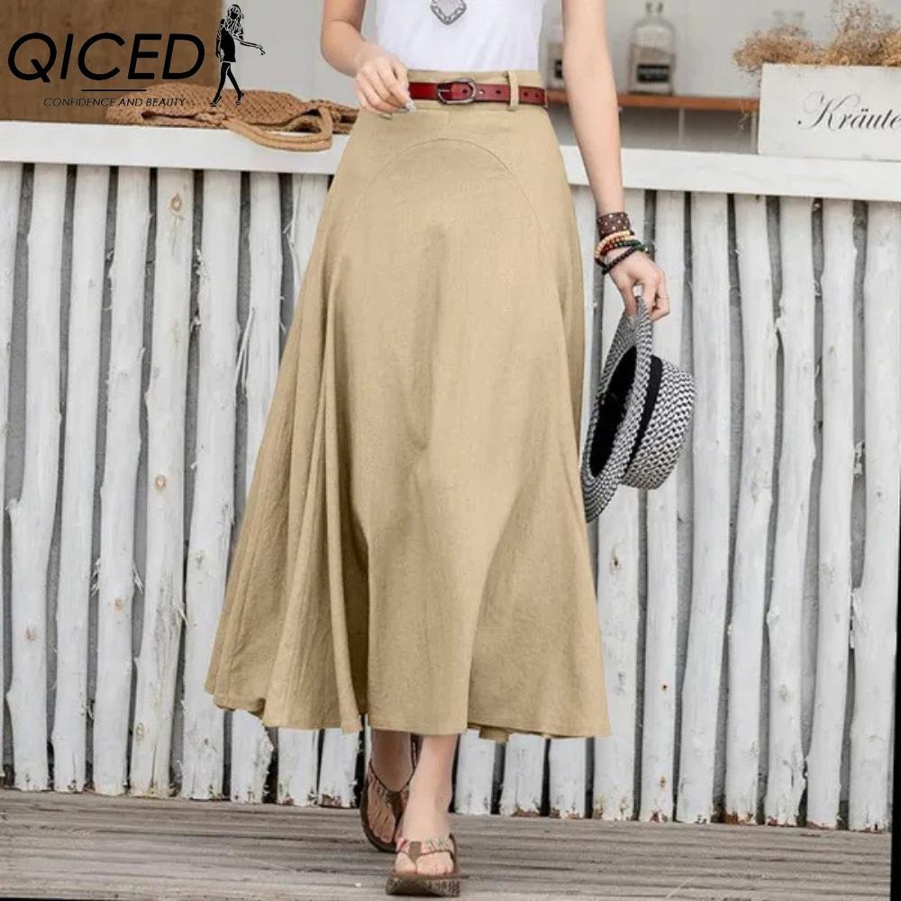 QICED Женская модная повседневная летняя весенняя юбка