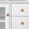 Hardware Brass Cabinet Door Handle Bright Gold Anti Fingerprint Drawer Handle French Cabinet Hardware Kitchen Cabinet