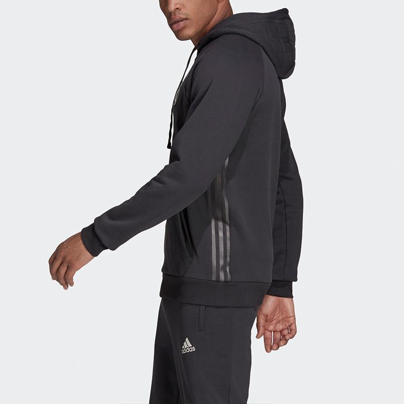 adidas Мужская спортивная толстовка с капюшоном Real Madrid, черная GR4276