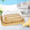 Bamboo Butter Dish with Lid for Countertop and Refrigerator Door Shelf - Butter Keeper - Butter Holder for Counter - Butter Cont 2