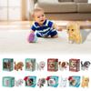 Interactive Puppy Robot Plush Toy Dog Robot Puppy Walking Barking Tail Wagging Walking Dog Toy Educational Gift
