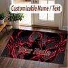 Custom Name Crystal Velvet Rug,Tokyo Ghoul Comfortable Anti Slip Floor Mat For Room Decoration