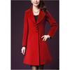 Thickened Woolen Women's Coat Medium and Long Woolen Coat