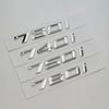 3D ABS Chrome Logo 730i 740i 750i 760i Emblem Car Badge Trunk Decal Lettering Stikcers Accessories