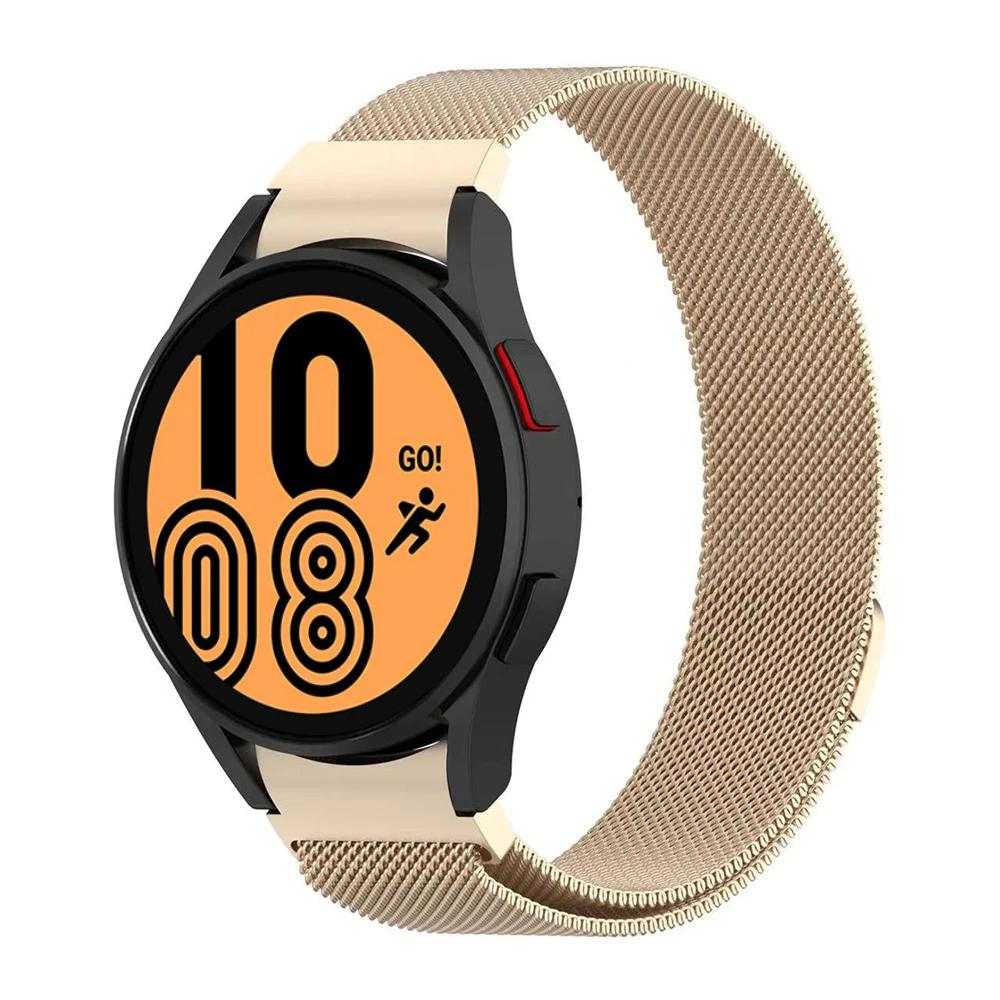 Металлический ремешок Для Samsung Galaxy watch 7/6/5/4 44мм 40мм Магнитный Браслет Ремешок Correa Galaxy Watch 6 Classic 46мм 47мм Ремень
