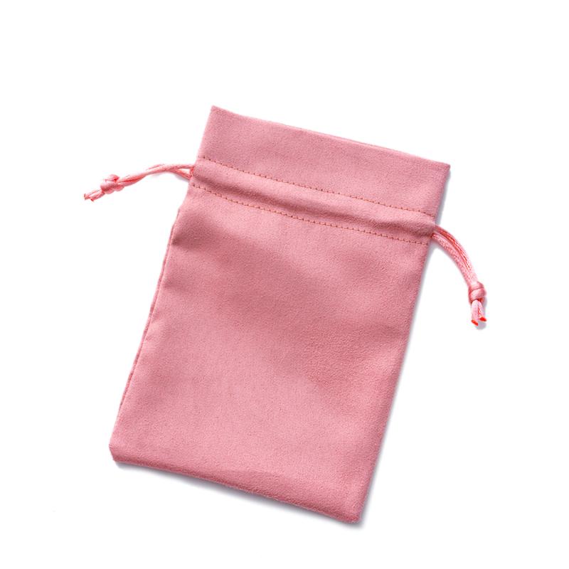 10pcs Pink Velvet Drawstring Cloth Bags Jewelry Pouches For Small Gift Wedding Favors Necklace Candy Snack Packaging Storage