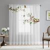 2 шт. HD цифровые белые ветки с принтом птиц на окнах, украшение дома, стиль, украшение гостиной, спальни, стержни Curt