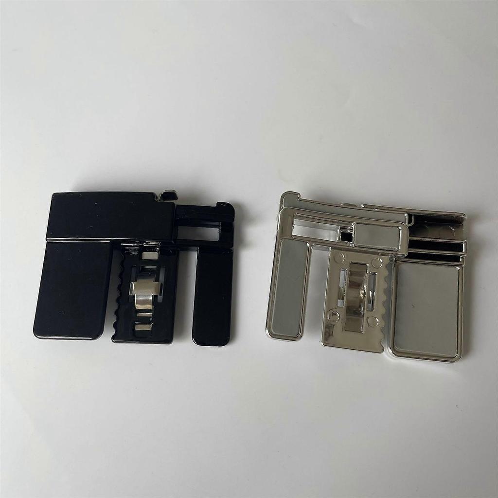 Unisex Versatile Buckles Plastic Buttons Jeans Waist Extender Adjustable Disassembly Free Sewing Buttons for Clothing Silver