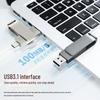 Металлическая USB-флешка OLOEY с двойным интерфейсом