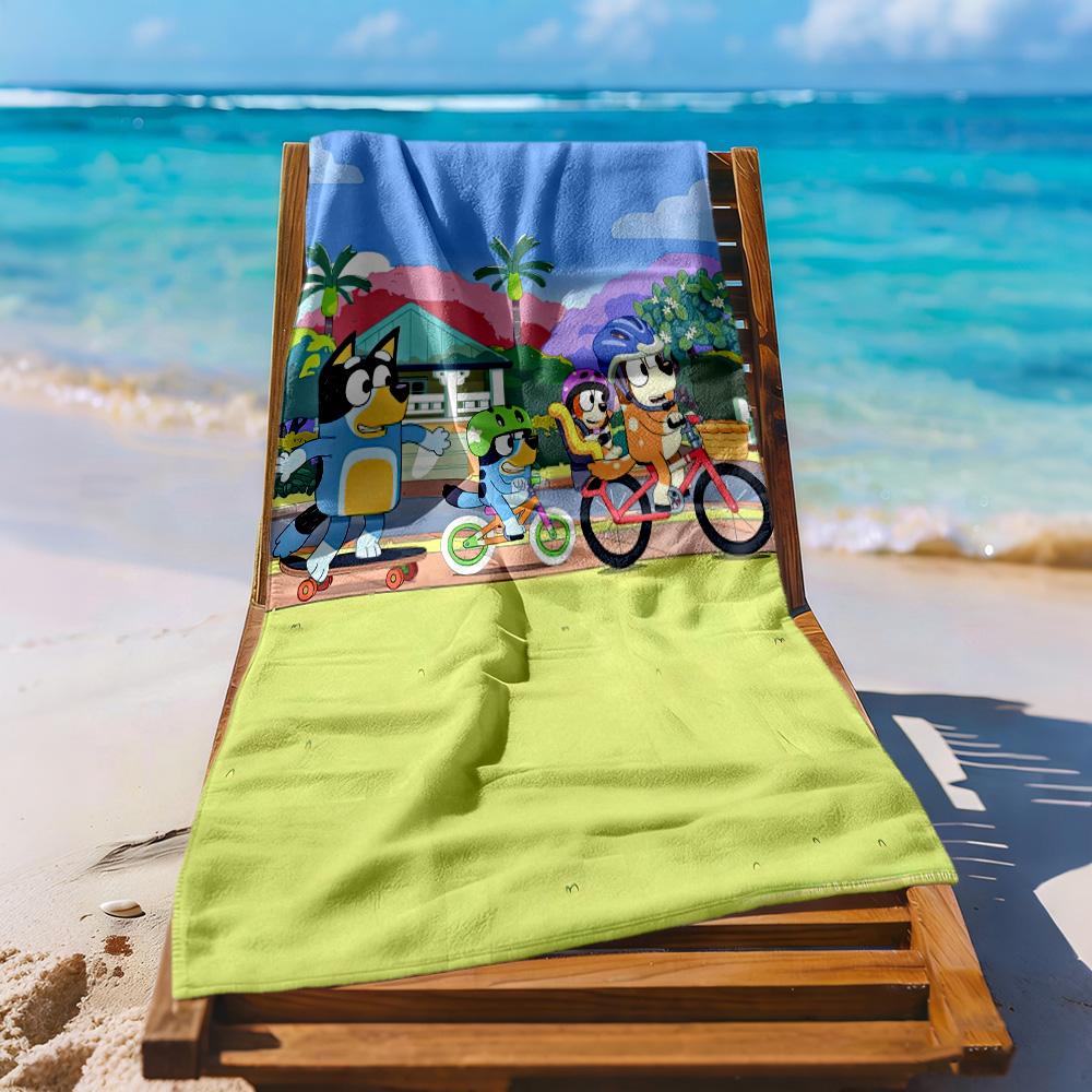Bruy Theme Beach Towel Soft Durable Quick-Dry Comfortable Lightweight Suitable for Swimming, Gym, Camping, Yoga Vacation