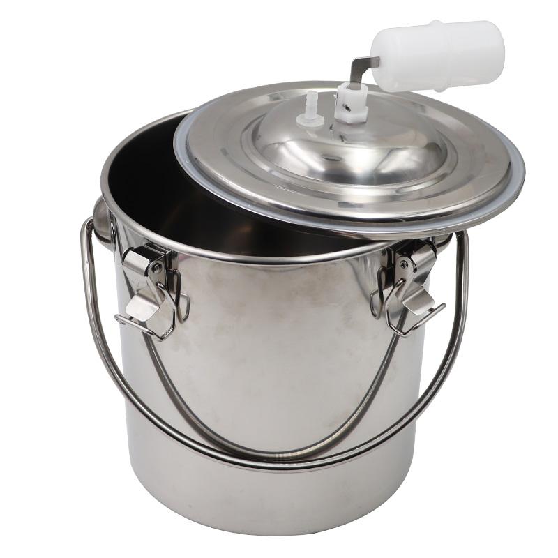 5 л Электрический пульсирующий аппарат для доения коров и овец, ведро из нержавеющей стали, регулируемая скорость, доильный аппарат для коз, вакуумный насос, всасывание