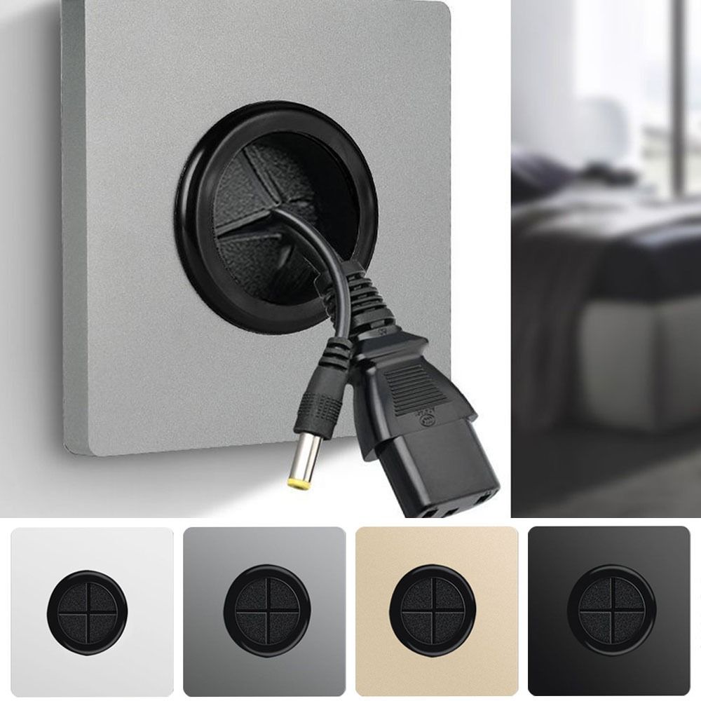 Storage 86Type With Outlet Hole Cable Cover Decorative Cover Cable Socket Panel Wall Blank Panel