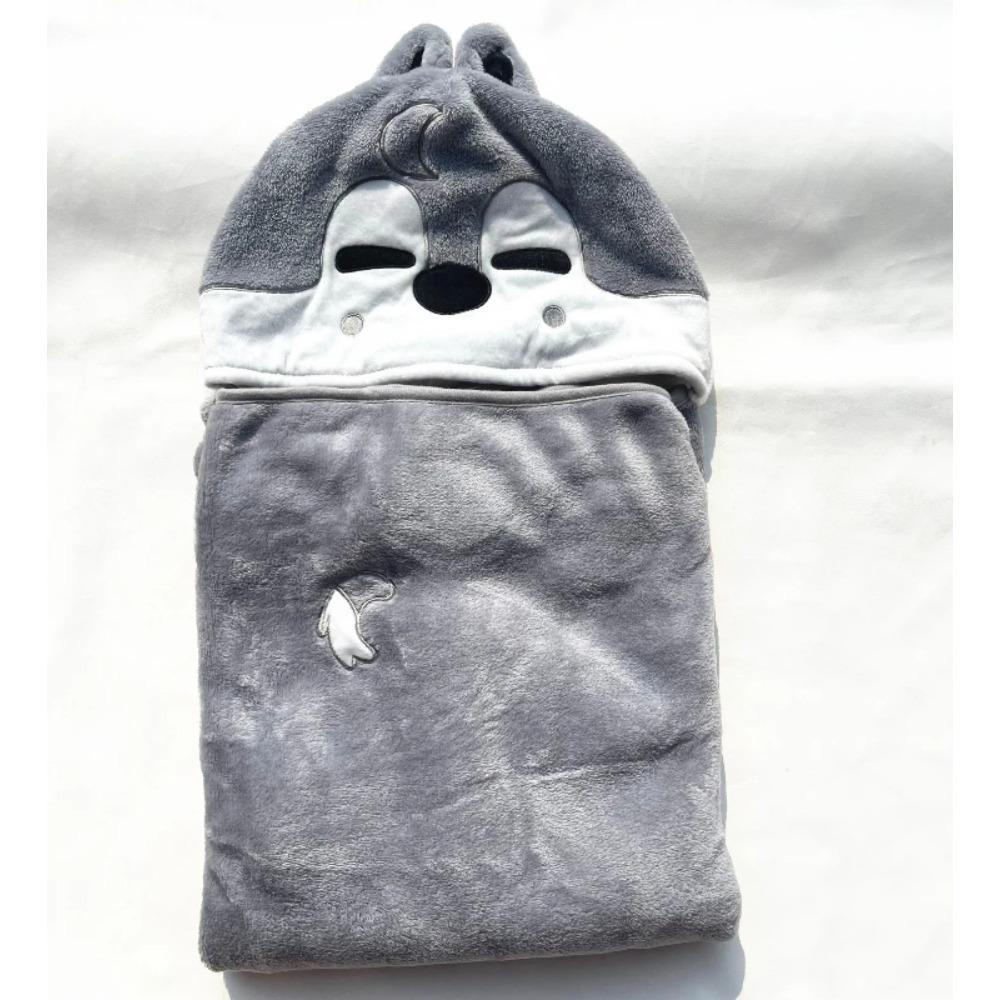 MINISO Kpop Skzoos Плед с капюшоном Мультяшный Милый Фланелевый Ленивый Шарф Накидка Пледы БанЧан ЛиНо ЧанБин Феликс Подарки Декор для Дома