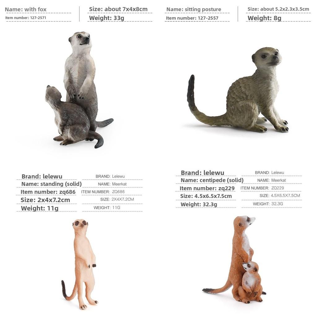 Realistic Pvc Mongoose Animal Model Toy For Kids Learning Decorations Gifts
