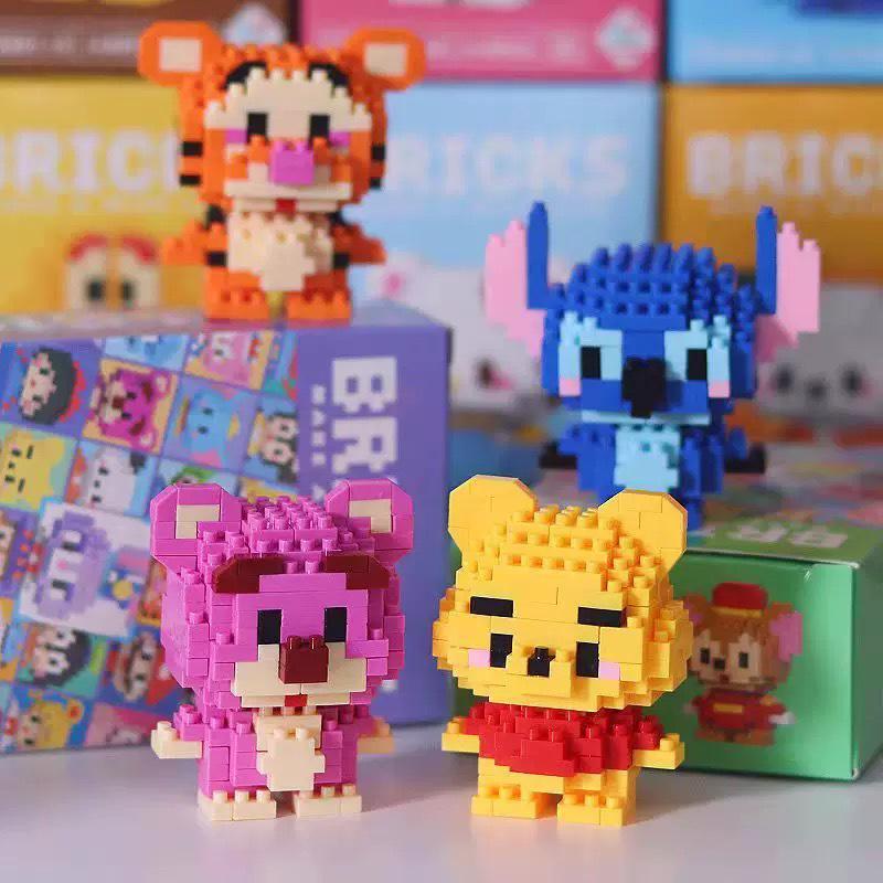 Micro Particle Cartoon Figure Building Blocks for Kids - Assembly Toys & Hanging Ornaments
