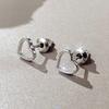 A Pair of Minimalist Earrings, Hollowed-out Heart-shaped Earrings, A Romantic Gift for Your Girlfriend