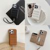 Кошелек-чехол на запястье для iPhone 15 14 13 12 11 Pro Max, роскошный противоударный чехол из ПУ-кожи с рисунком личи