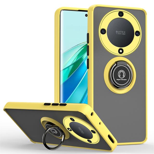 Чехол для Honor X9A, матовый противоударный чехол-держатель с кольцом-подставкой для телефона Honor X9A X8A X7A Honor 70 60, защитный чехол для объектива камеры