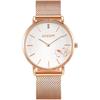 Snoopy Slim Diamond Watch Limited To 2000 Watch PEANUTS Natural Diamond Japanese Movement Cute Stylish Simple Gift (Pink Gold)