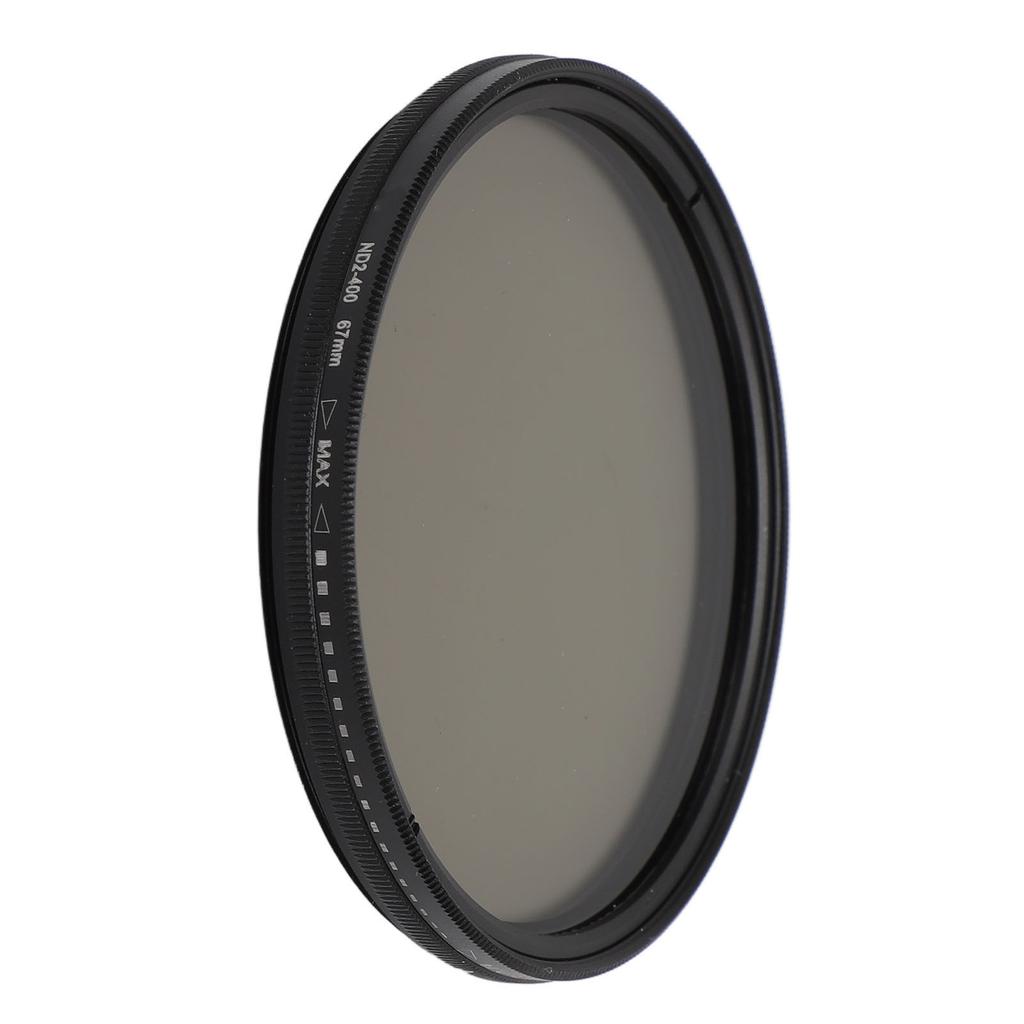 Variable ND2 ND400 ND Lens Filter for Camera Lens Adjustable Neutral Density Filter with Storage Case 67mm