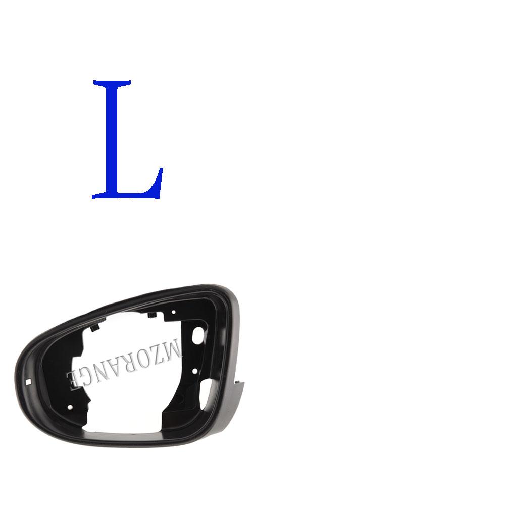 Боковое зеркало с подогревом, стекло зеркала заднего вида, крышка для VW Golf 6 MK6 2009-2013, ярко-черная крышка корпуса зеркала с дверным крылом