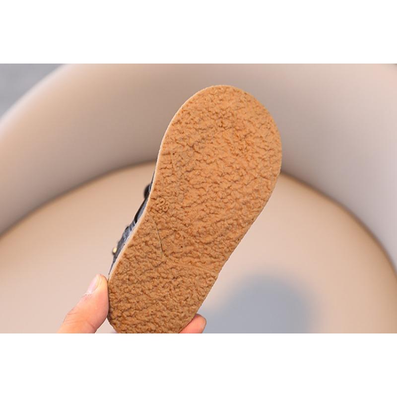 Детские кожаные ботинки в ретро-стиле в британском стиле с высоким голенищем в корейском стиле, одинарные ботинки для девочек, новые осенние кожаные ботинки для мальчиков