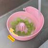 New 2 - In - 1 Snail Drain Automatic Cleaning Basket Fruit Plate Filter Household Food Grade Fruit Washing Kitchens Accessories