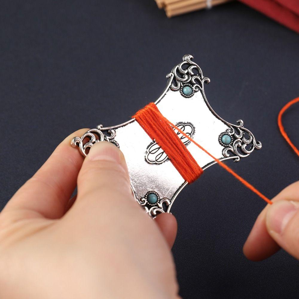 Plum Blossom Cross Stitch Winding Board Thread Bobbins Holder  Cross Stitch