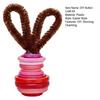 Button Easter Bunny Craft Kit DIY Button Bunny Hanging Ornament with Twisting Stick Ears for Easters Basket Stuffer Holiday Party