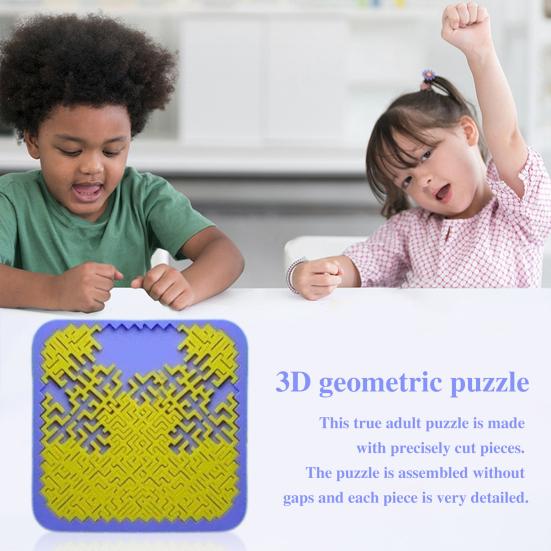 1 набор 3D-печатных геометрических головоломок, невыполнимая задача, сложная игра-головоломка, вызов для мозга, смоляная головоломка для детей и подростков, взрослых, обучающая игрушка