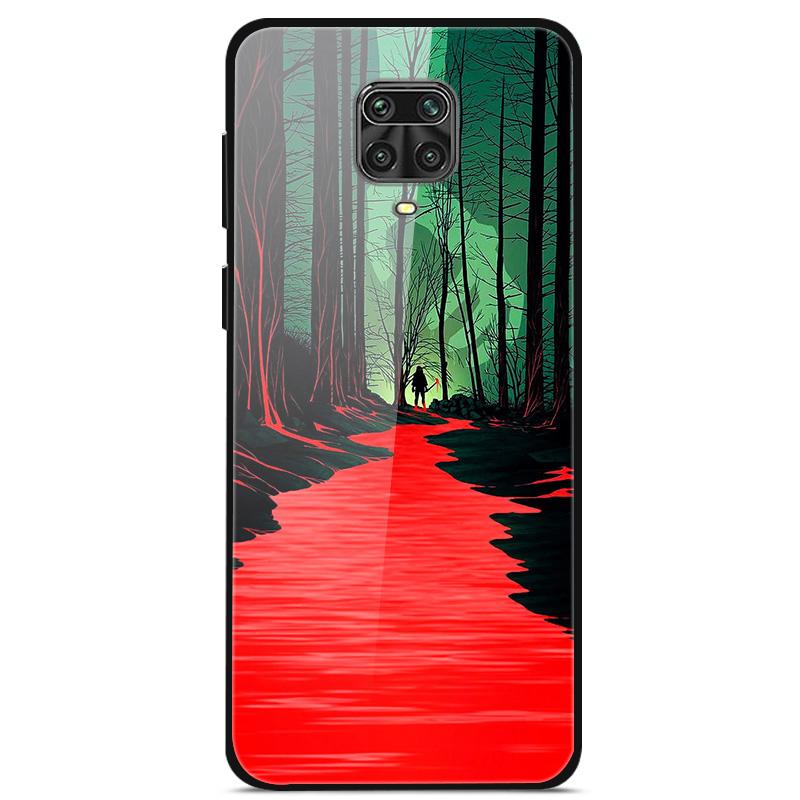 Закаленное Стекло Чехол Для Xiaomi Redmi Note 9S Чехол Мягкий Бампер Жесткий Стеклянный Чехол Для Xiaomi Redmi Note 9 S 9S Pro Max Чехол Для Телефона