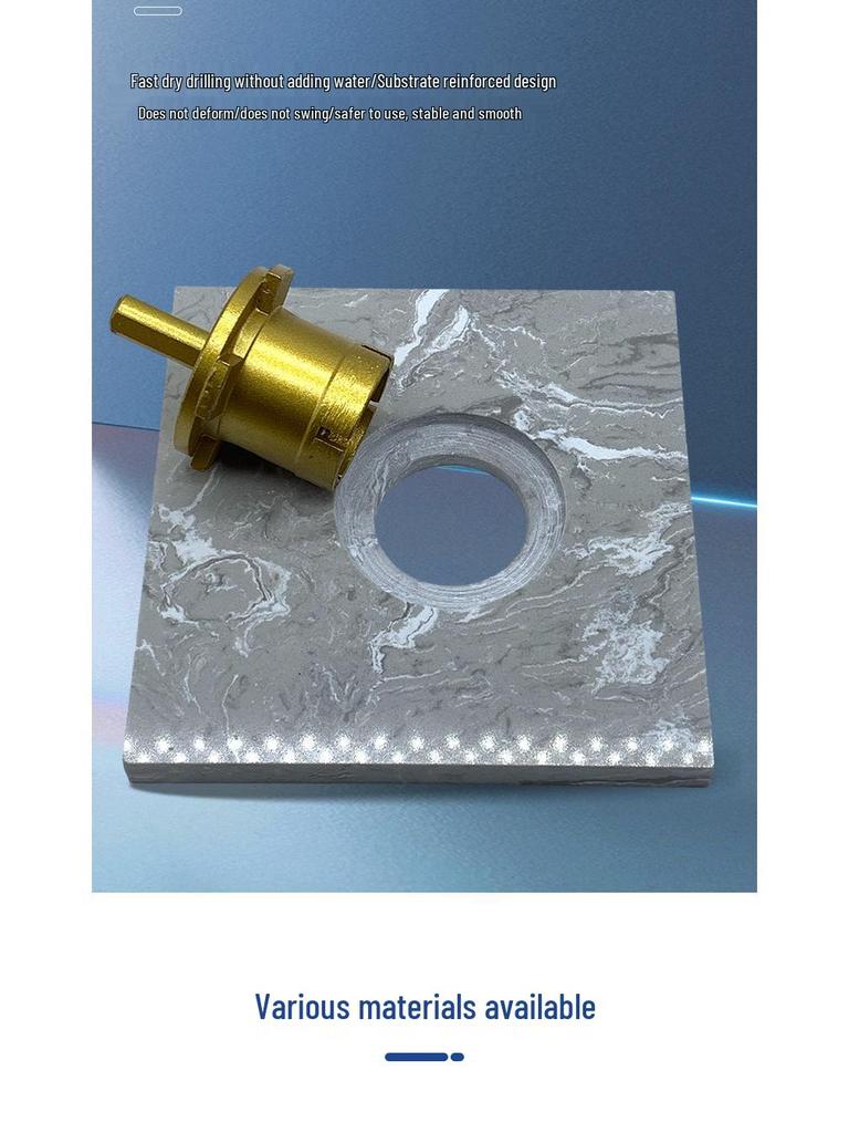 Sintered Diamond Chamfering Hole Saw Drill Bit for Quartz Stone and Sink Enlargement