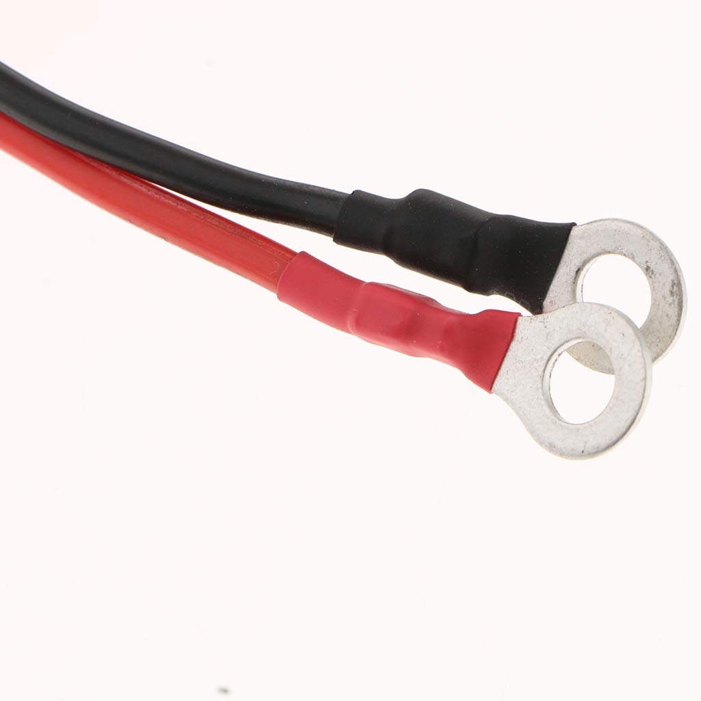 PPrettyia12-24V Car Jump Starter Emergency Power Adapter Cable EC5 Female Connector Ring Terminal 1 Meter