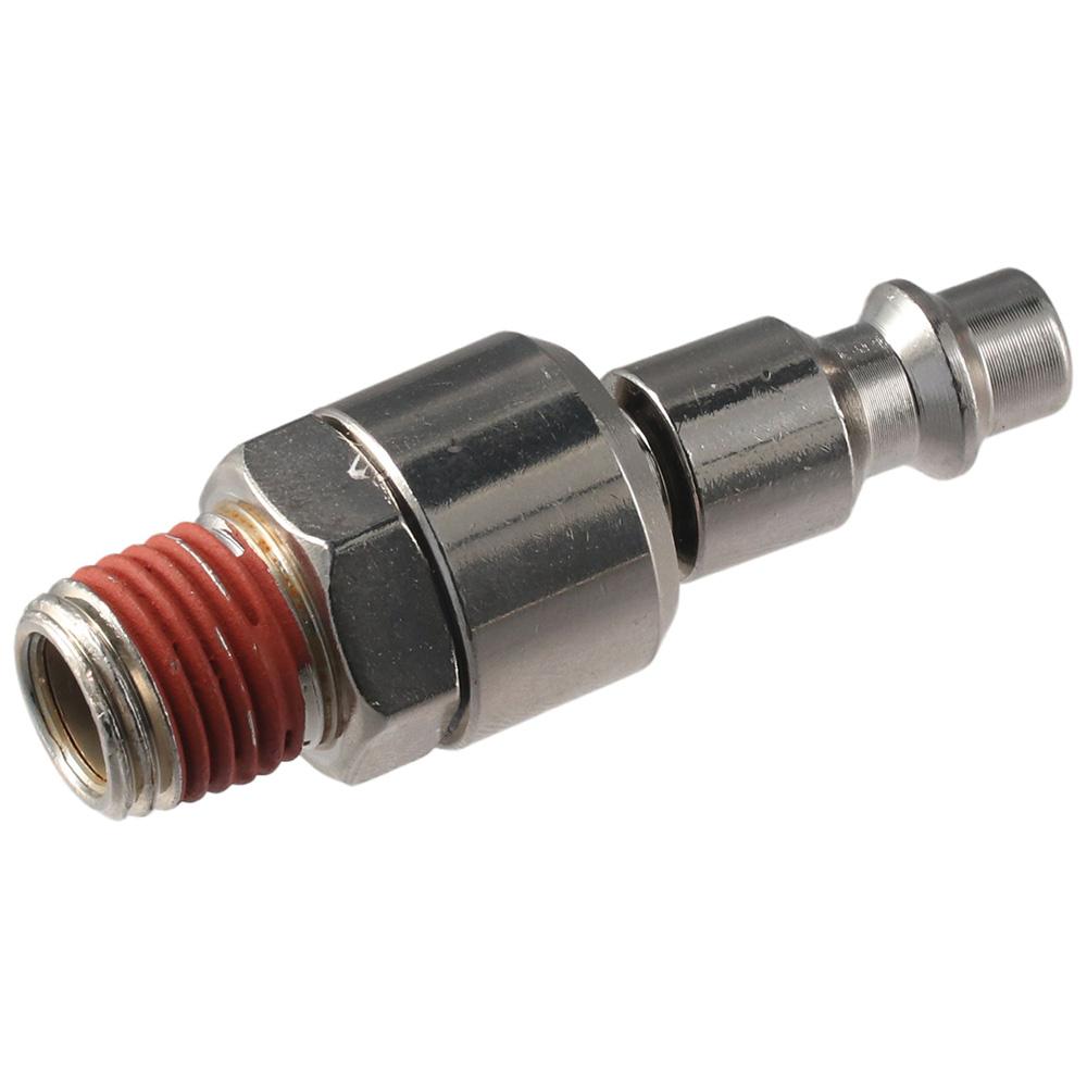 2PCS Male Thread Air Hose Fittings Flexible Swivel Air Plug Swivel Coupler and Plug Pneumatic Tools
