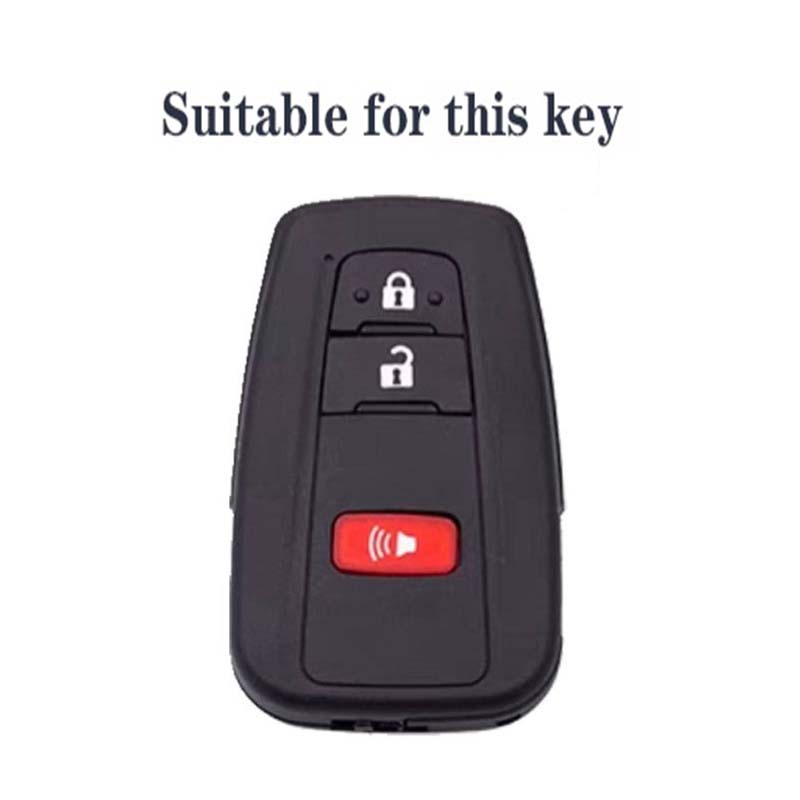 Чехол-брелок для автомобильного ключа с 3 кнопками для Toyota Chr Camry Corolla Rav4 Highlander C-Hr Prius Land Cruiser Prado Аксессуары