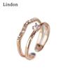 Классическое кольцо Lindon из медного сплава с цирконием, женские ювелирные изделия, свадебный подарок для вечеринки