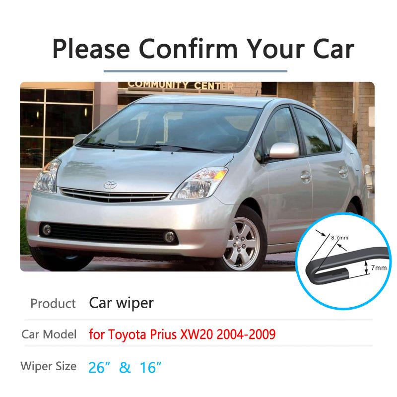Дворники для Toyota Prius XW20 20 Touring 2004~2009 Щетки для лобового стекла Автоаксессуары 2005 2006 2007 2008