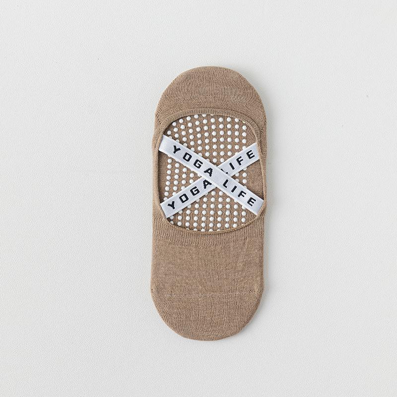 Women's Invisible Spandex/Nylon/Cotton Thin Boat Socks Non-Slip Yoga Band Cuff Indoor Dancing Cute Trendy Spring Summer High